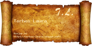 Terhes Laura névjegykártya