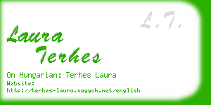 laura terhes business card